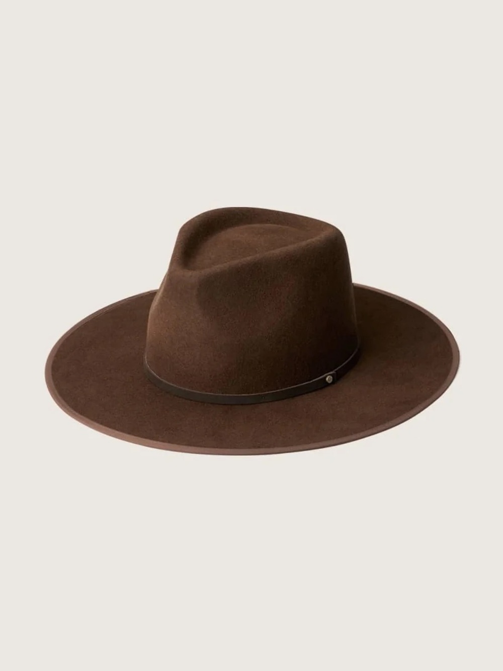 Will + Bear Andy Auburn Wool Felt Wide Brim Fedora Dark Brown Country Hat